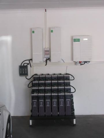 Schneider Hybrid Inverter System - Solar Panels & Grid Power - Backup
